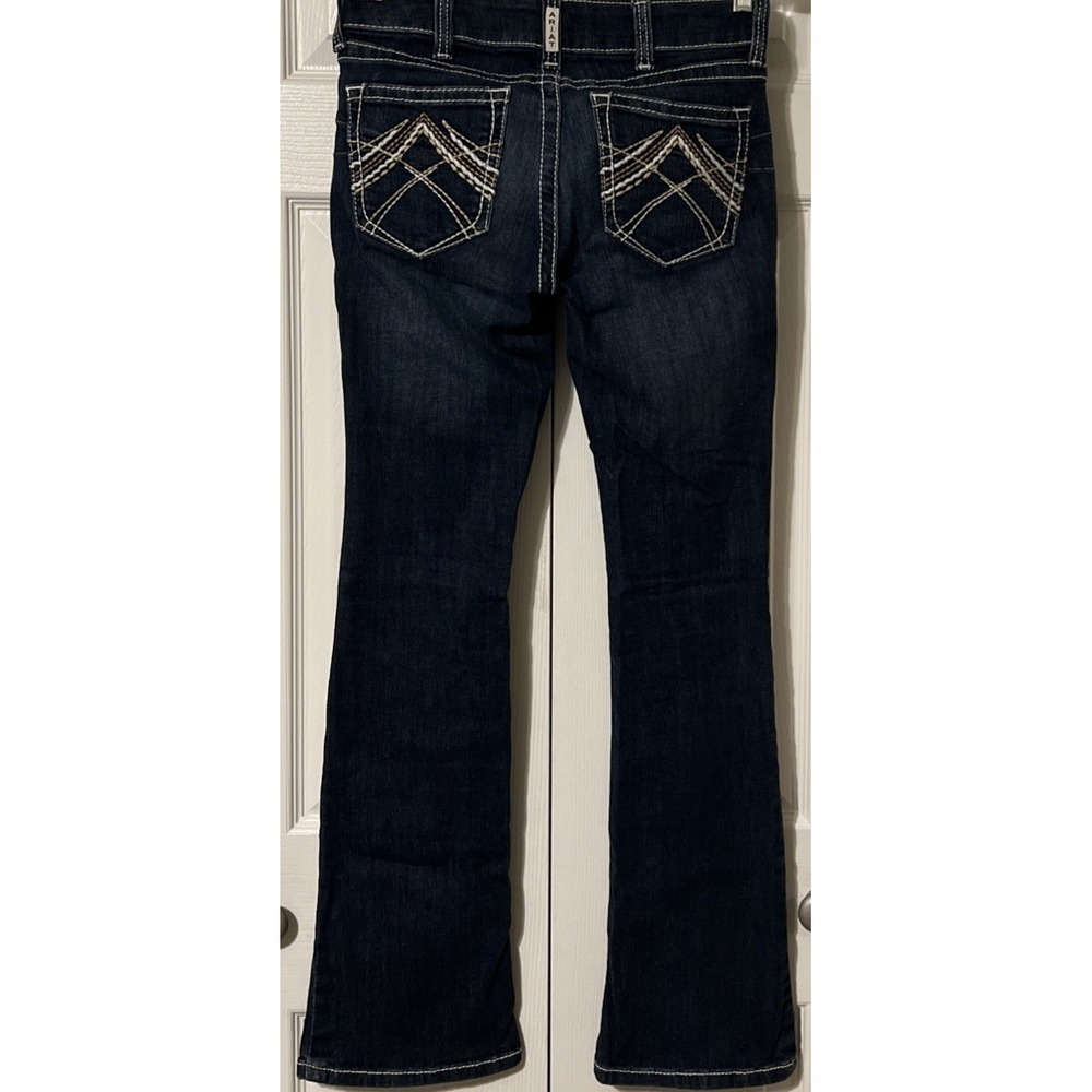 Ariat R.E.A.L. Rosy Whipstitch Stretch Low Rise Bootcut Jeans Size 27 (28x32) - Picture 12 of 12